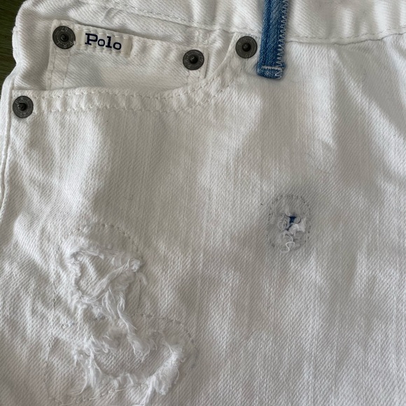 Polo Ralph Lauren white cut-off shorts - Picture 4 of 6